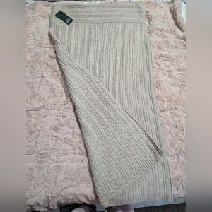 Wild Fable Beige Ribbed Maxi Skirt